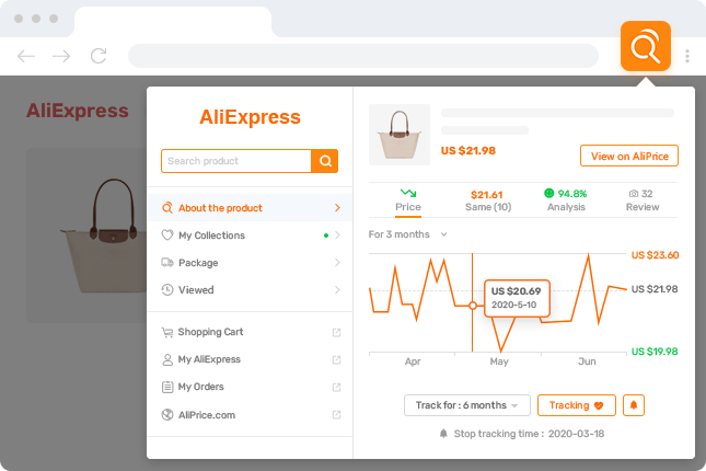 How does AliExpress view peer prices, AliExpress price wars, and AliExpress historical sales price viewing