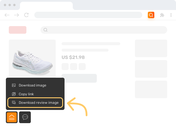 Descargue imágenes de reseñas de productos de AliExpress, Taobao, Amazon