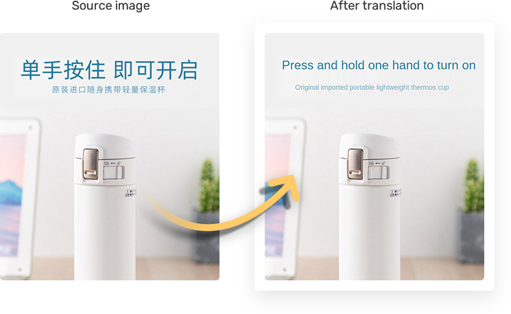 Image text translation, English image translation into Chinese, Japanese online translation image, Korean image translation